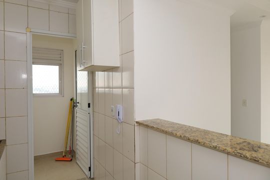 Cozinha de apartamento para alugar com 2 quartos, 50m² em Jardim Cotinha, São Paulo