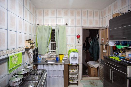 Cozinha de casa à venda com 2 quartos, 50m² em Nucleo Habitacional Nova Conquista, Diadema