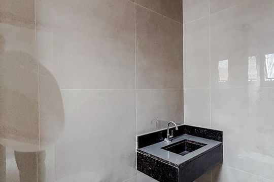Banheiro da Suíte 1 de apartamento para alugar com 2 quartos, 85m² em Chácara Santo Antônio (zona Leste), São Paulo