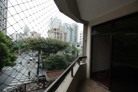 Varanda da Sala de apartamento para alugar com 3 quartos, 153m² em Ponta da Praia, Santos