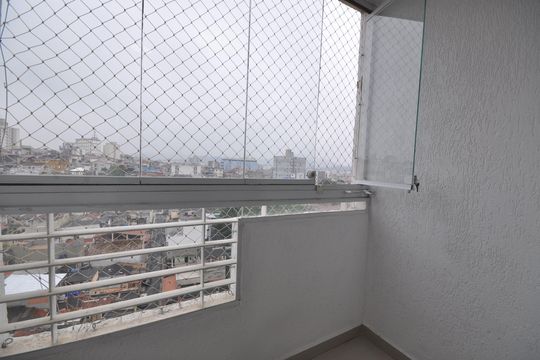 Sacada da Sala de apartamento à venda com 2 quartos, 50m² em Vila Mazzei, São Paulo