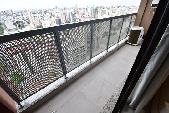 Sacada de kitnet/studio para alugar com 1 quarto, 36m² em Botafogo, Campinas