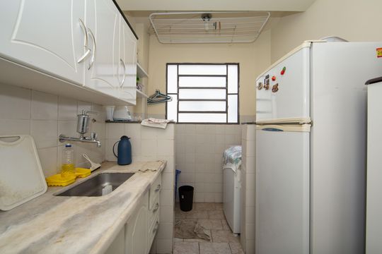 Cozinha de apartamento para alugar com 3 quartos, 60m² em Salgado Filho, Belo Horizonte