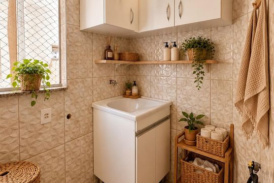 Área de serviço de apartamento para alugar com 1 quarto, 56m² em Centro, Campinas