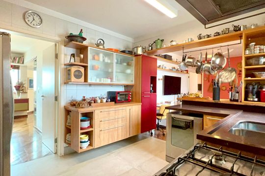 Cozinha de apartamento à venda com 3 quartos, 148m² em Perdizes, São Paulo