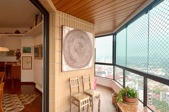 Varanda de apartamento à venda com 3 quartos, 148m² em Perdizes, São Paulo