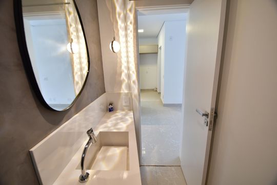 Lavabo de casa de condomínio para alugar com 3 quartos, 498m² em Sítios de Recreio Gramado, Campinas
