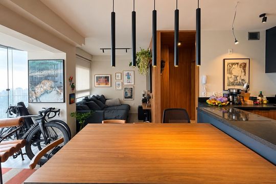 Sala de apartamento à venda com 1 quarto, 62m² em Butantã, São Paulo