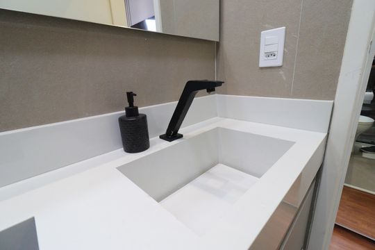 Banheiro da Suíte de casa para alugar com 2 quartos, 115m² em Jardim Cidalia, São Paulo