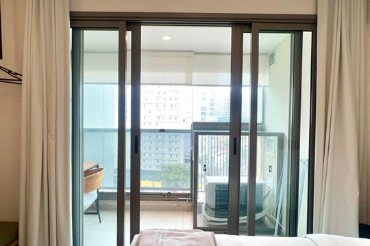Varanda de kitnet/studio à venda com 1 quarto, 26m² em Sumarezinho, São Paulo