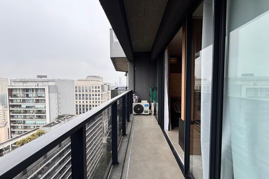 Varanda de kitnet/studio para alugar com 1 quarto, 35m² em Vila Olímpia, São Paulo