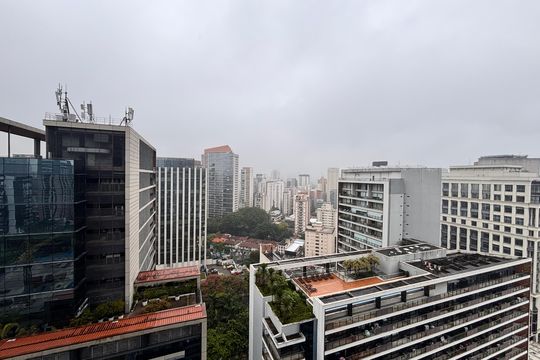 Vista de kitnet/studio para alugar com 1 quarto, 35m² em Vila Olímpia, São Paulo