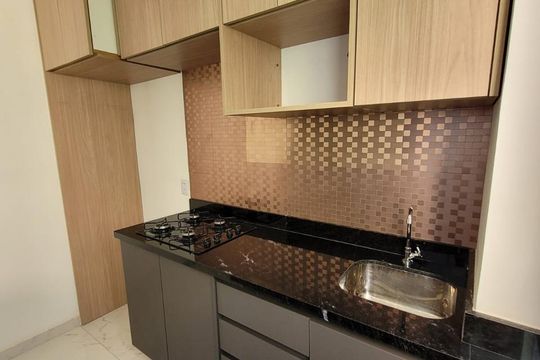 Cozinha de apartamento para alugar com 2 quartos, 44m² em Jardim Guaruja, Sorocaba