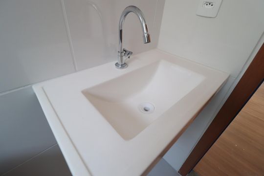 Banheiro Social de apartamento para alugar com 2 quartos, 40m² em Jardim Patricia, Uberlândia