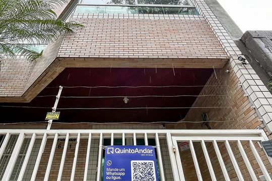 Fachada + plaquinha de apartamento para alugar com 2 quartos, 73m² em Santa Maria, São Caetano do Sul