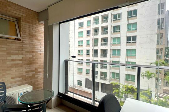 Varanda de apartamento à venda com 1 quarto, 40m² em Vila Mariana, São Paulo