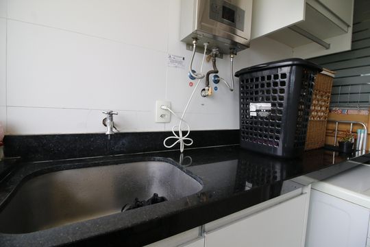 Área de Serviço de apartamento para alugar com 1 quarto, 78m² em Barra Olímpica, Rio de Janeiro