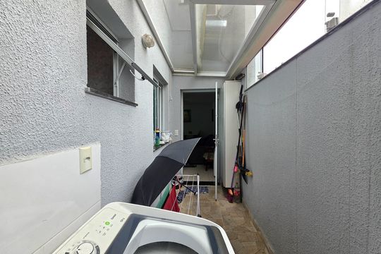 Área de Serviço de apartamento à venda com 2 quartos, 70m² em Vila Assunção, Santo André