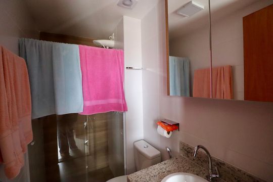 Banheiro de apartamento para alugar com 1 quarto, 25m² em Caminho das Árvores, Salvador