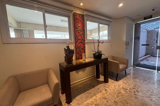 Área comum -Hall de entrada de apartamento à venda com 1 quarto, 48m² em Centro, São Bernardo do Campo