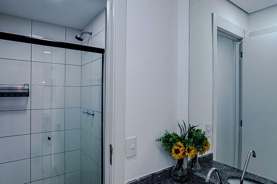Banheiro de apartamento à venda com 1 quarto, 30m² em Mooca, São Paulo