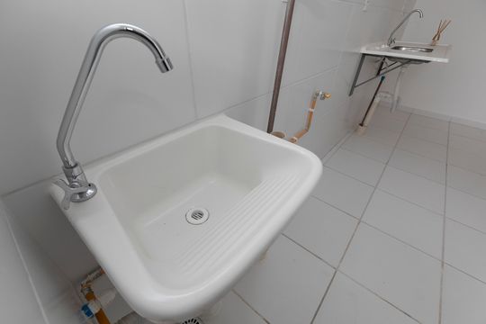 COZINHA + ÁREA DE SERVIÇO de apartamento à venda com 2 quartos, 49m² em Jardim Boa Esperança, Campinas