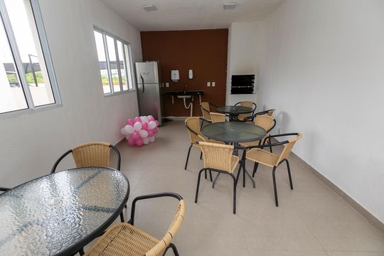 SALÃO DE FESTAS + CHURRASQUEIRA de apartamento à venda com 2 quartos, 49m² em Jardim Boa Esperança, Campinas