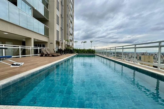 Área comum - Piscina de apartamento à venda com 3 quartos, 80m² em Gutierrez, Belo Horizonte