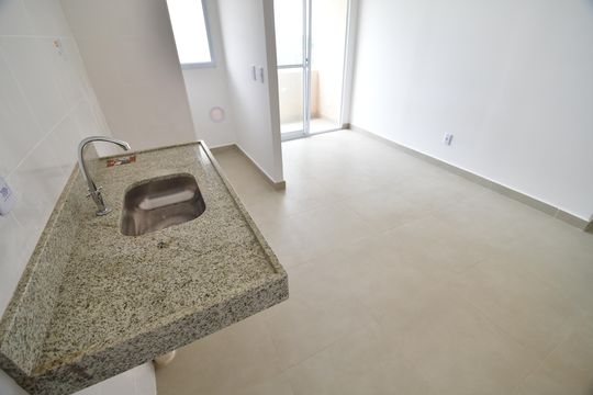 Cozinha de apartamento para alugar com 2 quartos, 42m² em Vila 31 de Março, Campinas