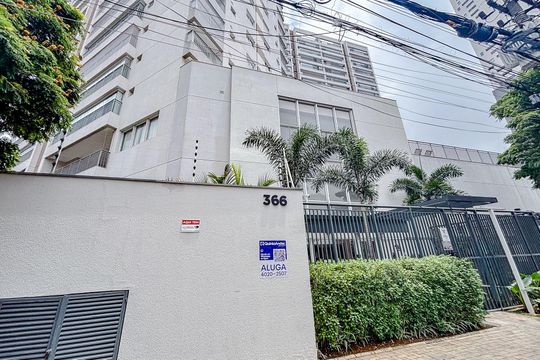 Fachada com Placa de apartamento à venda com 3 quartos, 87m² em Tatuapé, São Paulo