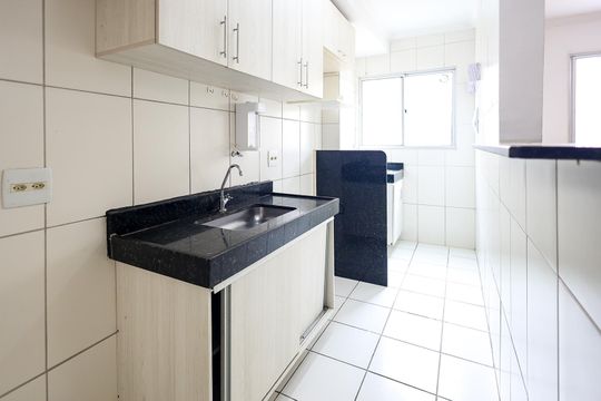Cozinha de apartamento para alugar com 3 quartos, 81m² em Parque São Lourenço, Indaiatuba