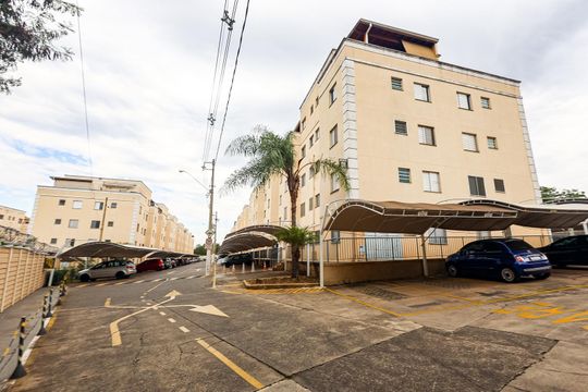Fachada do bloco de apartamento para alugar com 3 quartos, 81m² em Parque São Lourenço, Indaiatuba