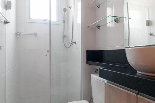 Banheiro de apartamento para alugar com 2 quartos, 48m² em Fundacao da Casa Popular, Campinas