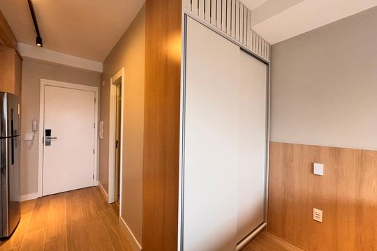 Studio de kitnet/studio para alugar com 1 quarto, 29m² em Indianópolis, São Paulo