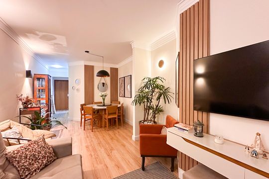 Sala de apartamento à venda com 3 quartos, 90m² em Vila Dayse, São Bernardo do Campo
