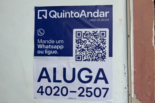 Placa  de kitnet/studio para alugar com 1 quarto, 35m² em Centro, São Bernardo do Campo