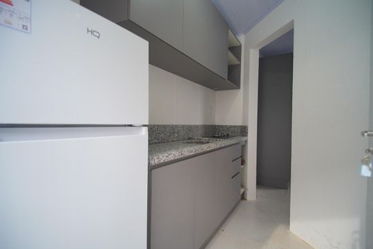 Cozinha de kitnet/studio para alugar com 1 quarto, 30m² em Rio Branco, São Leopoldo