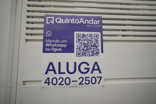 Placa de apartamento para alugar com 2 quartos, 60m² em Utinga, Santo André