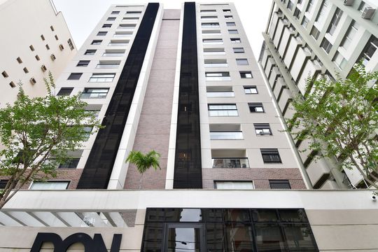 Fachada do Prédio de apartamento para alugar com 1 quarto, 52m² em Cambuí, Campinas