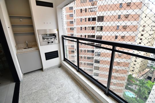 Sacada de apartamento para alugar com 1 quarto, 52m² em Cambuí, Campinas