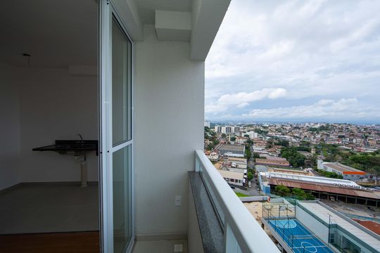 VARANDA de apartamento para alugar com 2 quartos, 53m² em Caiçaras, Belo Horizonte