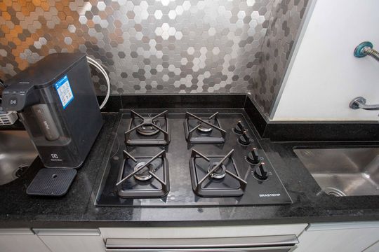 Cozinha de apartamento à venda com 2 quartos, 53m² em Centro, Diadema