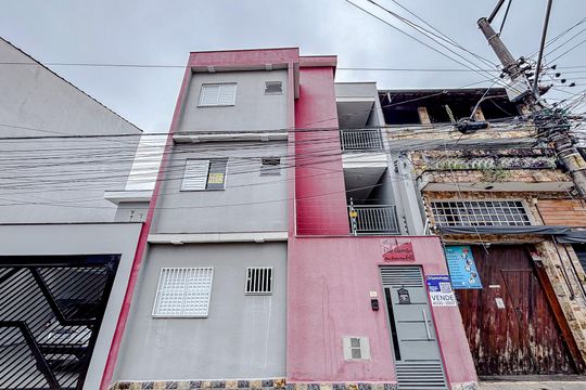 Fachada com Placa de apartamento à venda com 2 quartos, 35m² em Vila Carrão, São Paulo