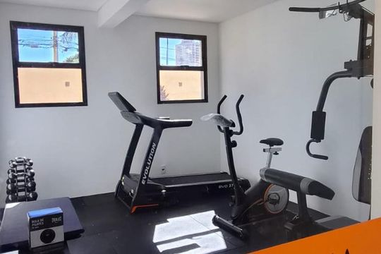 Área externa de kitnet/studio para alugar com 1 quarto, 40m² em Ribeirânia, Ribeirão Preto