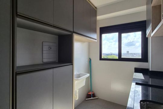 Cozinha de kitnet/studio para alugar com 1 quarto, 40m² em Ribeirânia, Ribeirão Preto