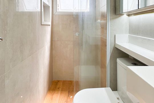 Banheiro Social de apartamento para alugar com 2 quartos, 49m² em Vila Joao Basso, São Bernardo do Campo