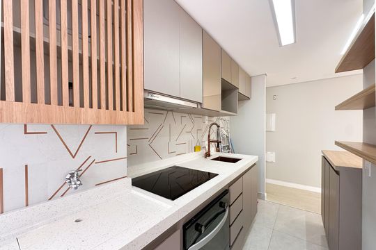 Cozinha de apartamento para alugar com 2 quartos, 49m² em Vila Joao Basso, São Bernardo do Campo