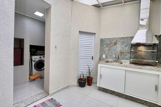 Área Gourmet de casa de condomínio à venda com 3 quartos, 120m² em Cachoeirinha, Belo Horizonte