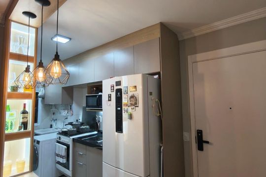 Cozinha de apartamento para alugar com 2 quartos, 43m² em Bairro dos Casa, São Bernardo do Campo