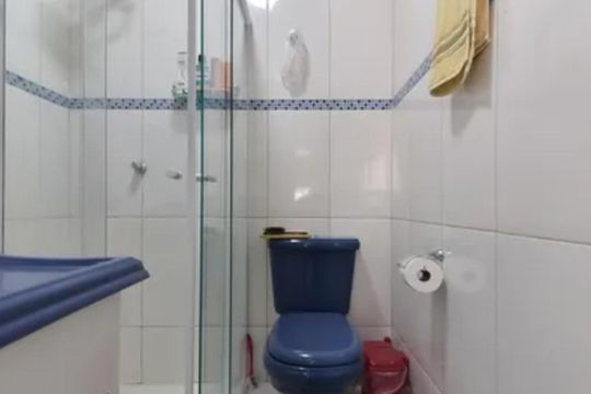 Banheiro de kitnet/studio à venda com 1 quarto, 42m² em Vila Jerusalem, São Bernardo do Campo